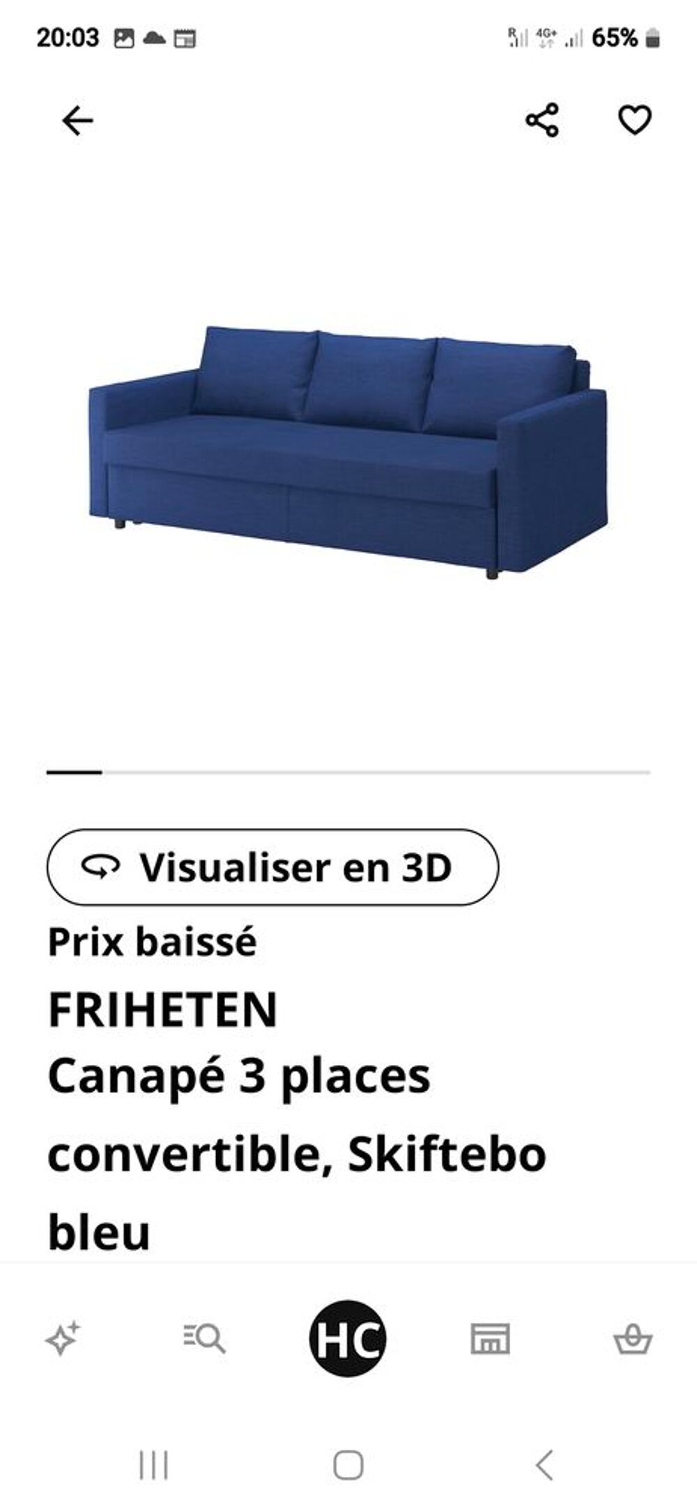 Canap&eacute; convertible Meubles