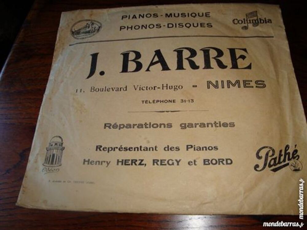 Disque vinyle 78 tours ancien CD et vinyles