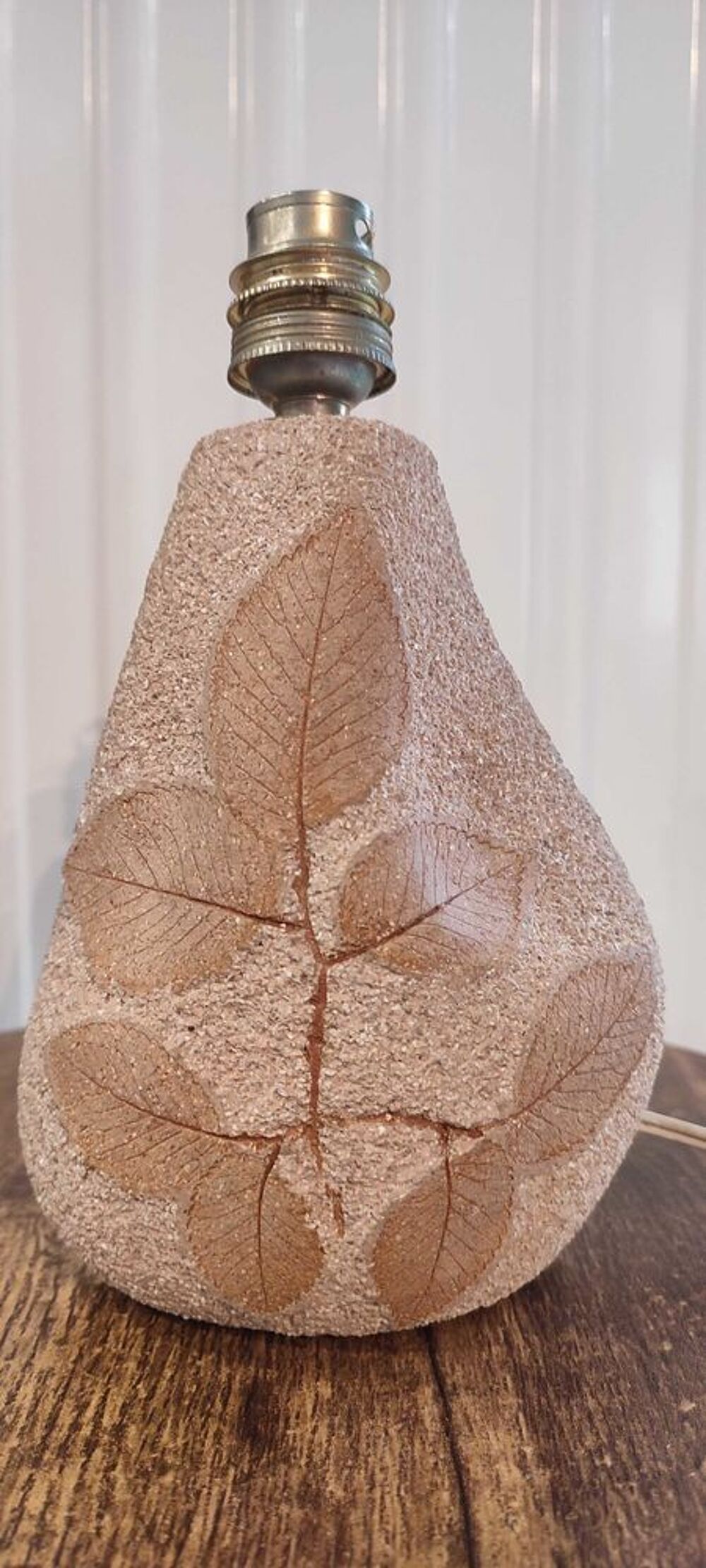 Pied de Lampe "Herbier" ann&eacute;es 70 (H&eacute;rault) 