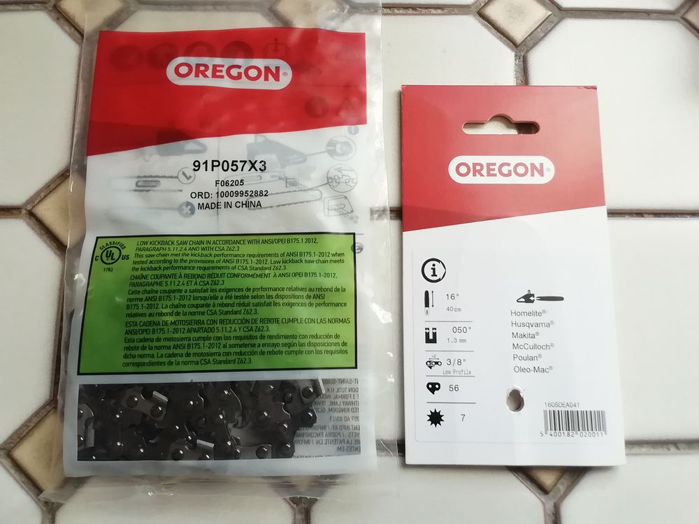 Cha&icirc;ne neuve de tron&ccedil;onneuse Oregon pour guide de 40 cm Bricolage
