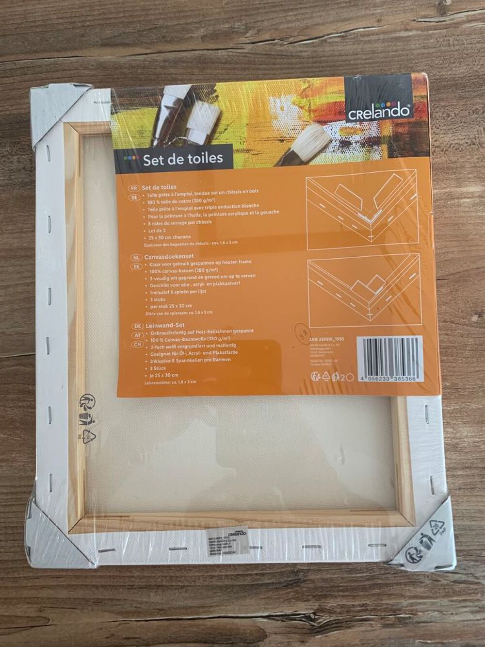 3 Set de toiles pour peinture " Crelando " Décoration