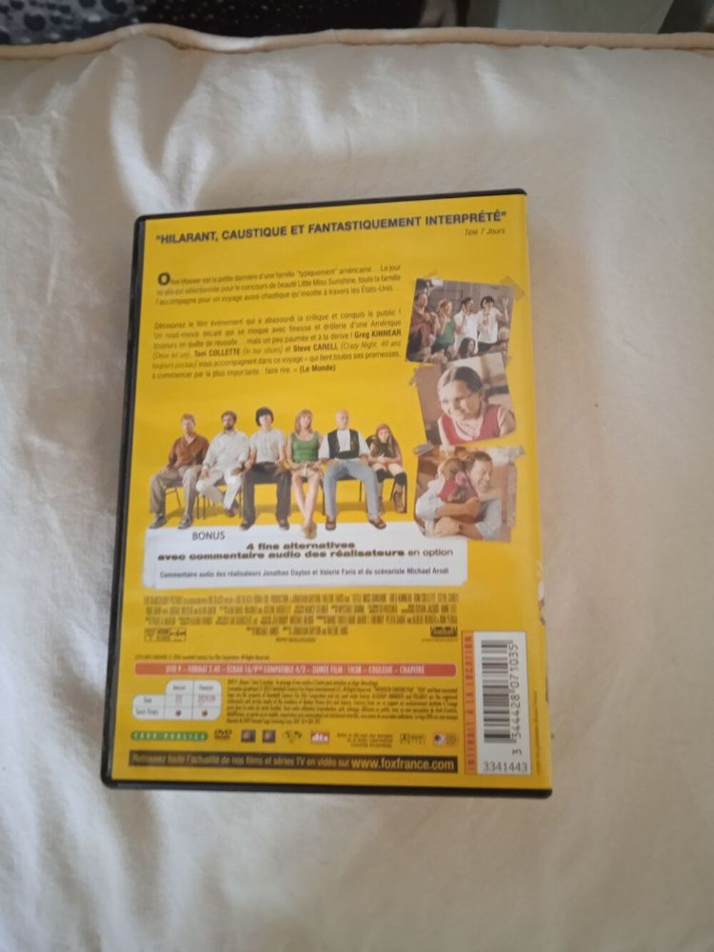 DVD Little Miss Sunshine
2012
Excellent &eacute;tat
En Fran&ccedil;ais
DVD et blu-ray