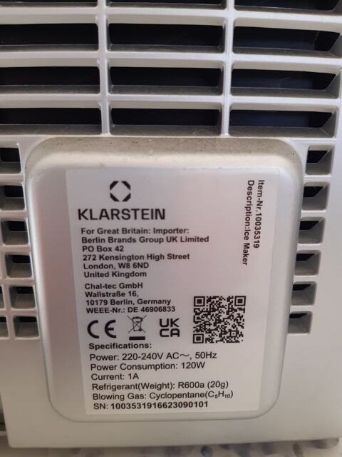 Machine a glaons servi 2 fois comme neuve 60 La Brosse-Montceaux (77)