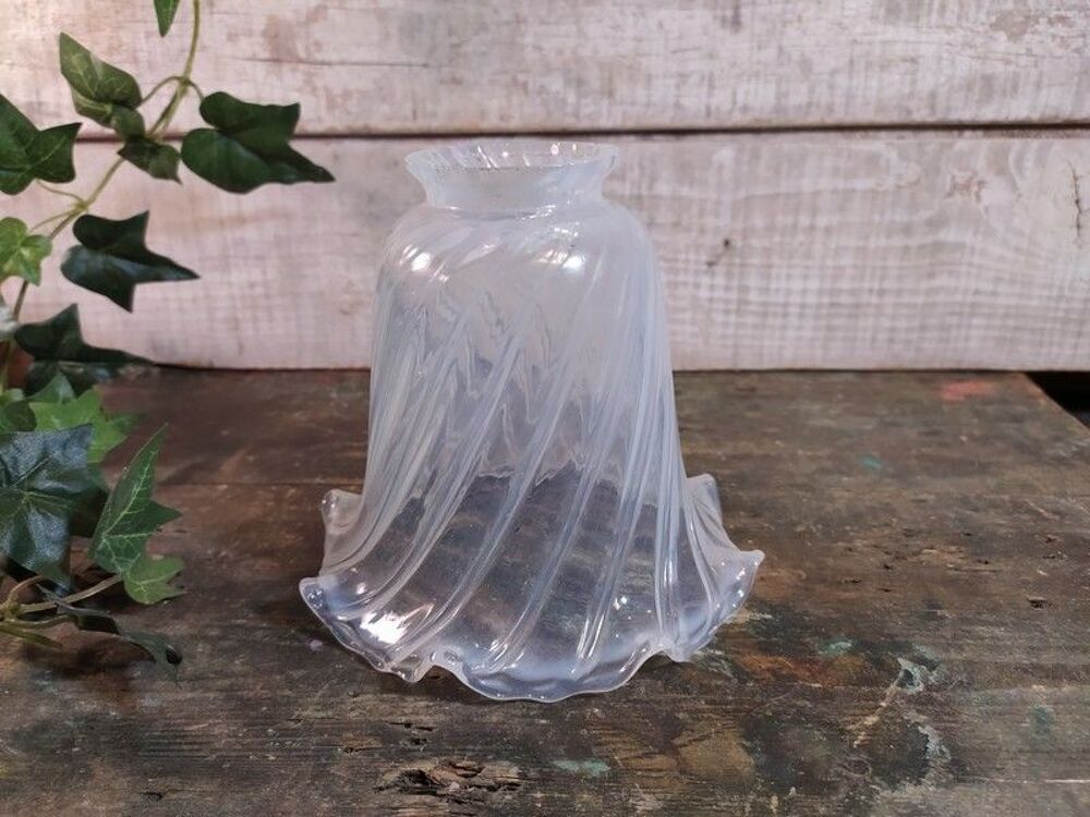 Tulipe Translucide Lampe de Bureau Verre Corolle Fleur Décoration