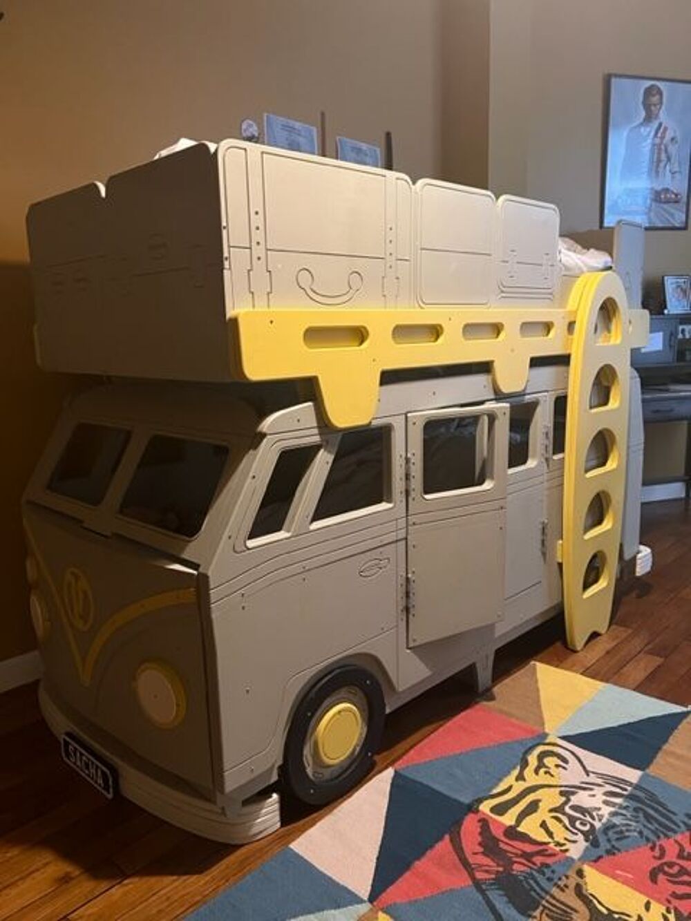 Vendons Lits superpos&eacute;s VW Van Surf Mobilier enfants