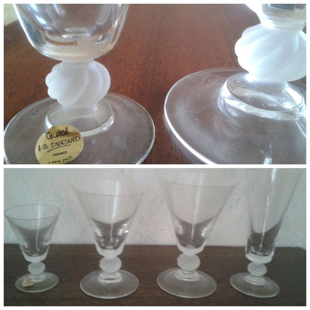 LOT VERRES CRISTAL Electroménager
