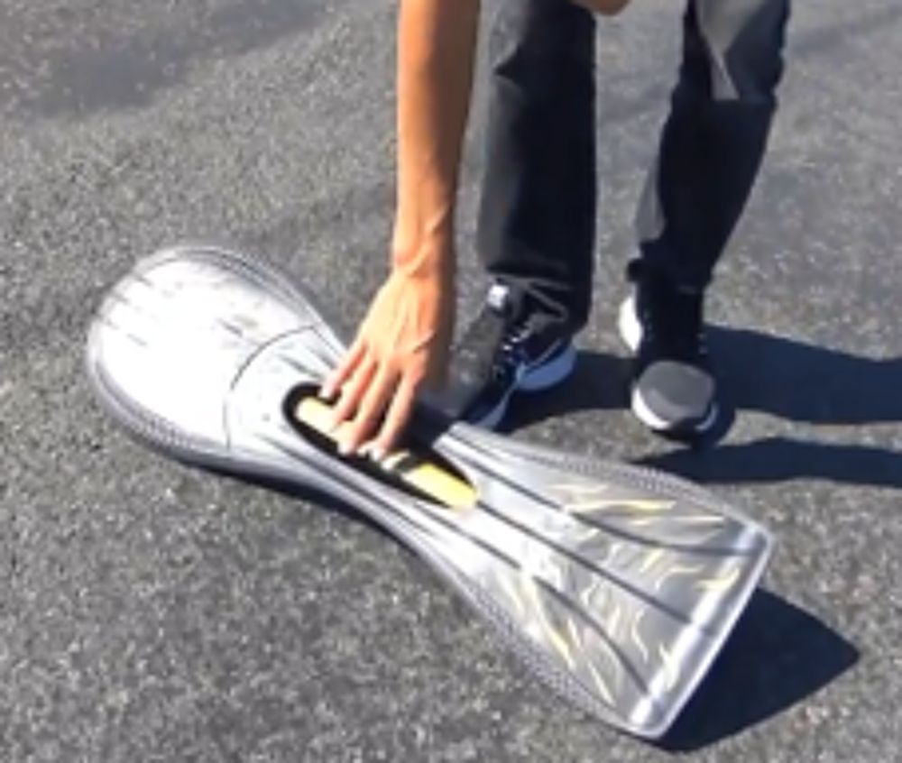 SKATEBOARD OXELO TYPE WAVE BOARD 2 ROUES Sports