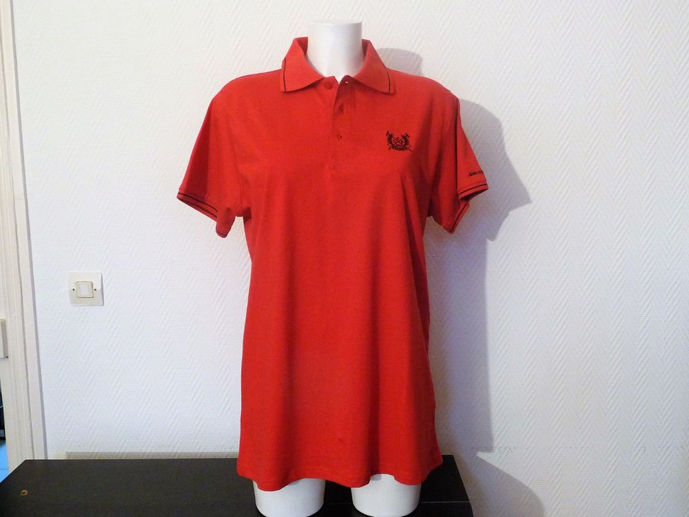 Polo/ Tee Shirt en 100% Coton Rouge- Jean Louis Scherrer Vêtements