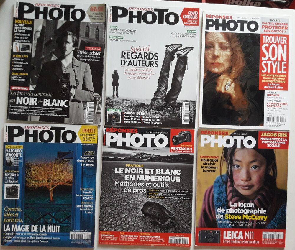 Magazines de Photographie - Techniques Photos/Video/TV