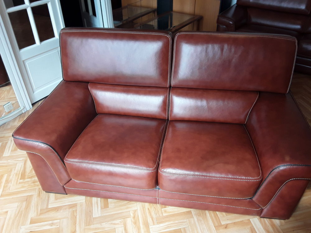 DE CANAPAE DE LUXE EN CUIR 2 PLACES Meubles