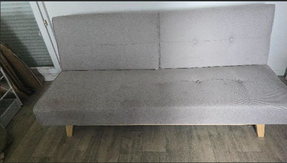 Canap&eacute; convertible gris Style moderne. Meubles