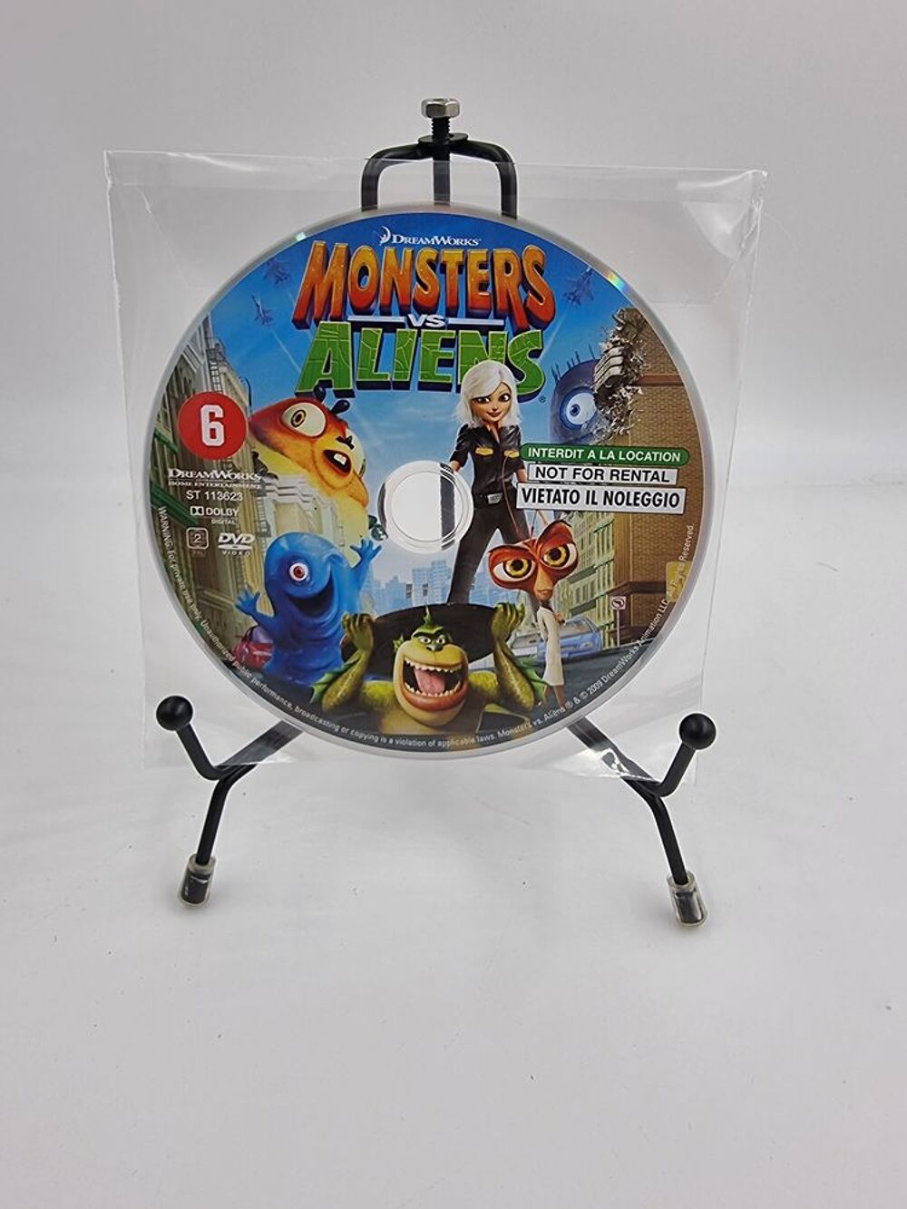 Film DVD DreamWorks Monsters vs Aliens sans boite DVD et blu-ray