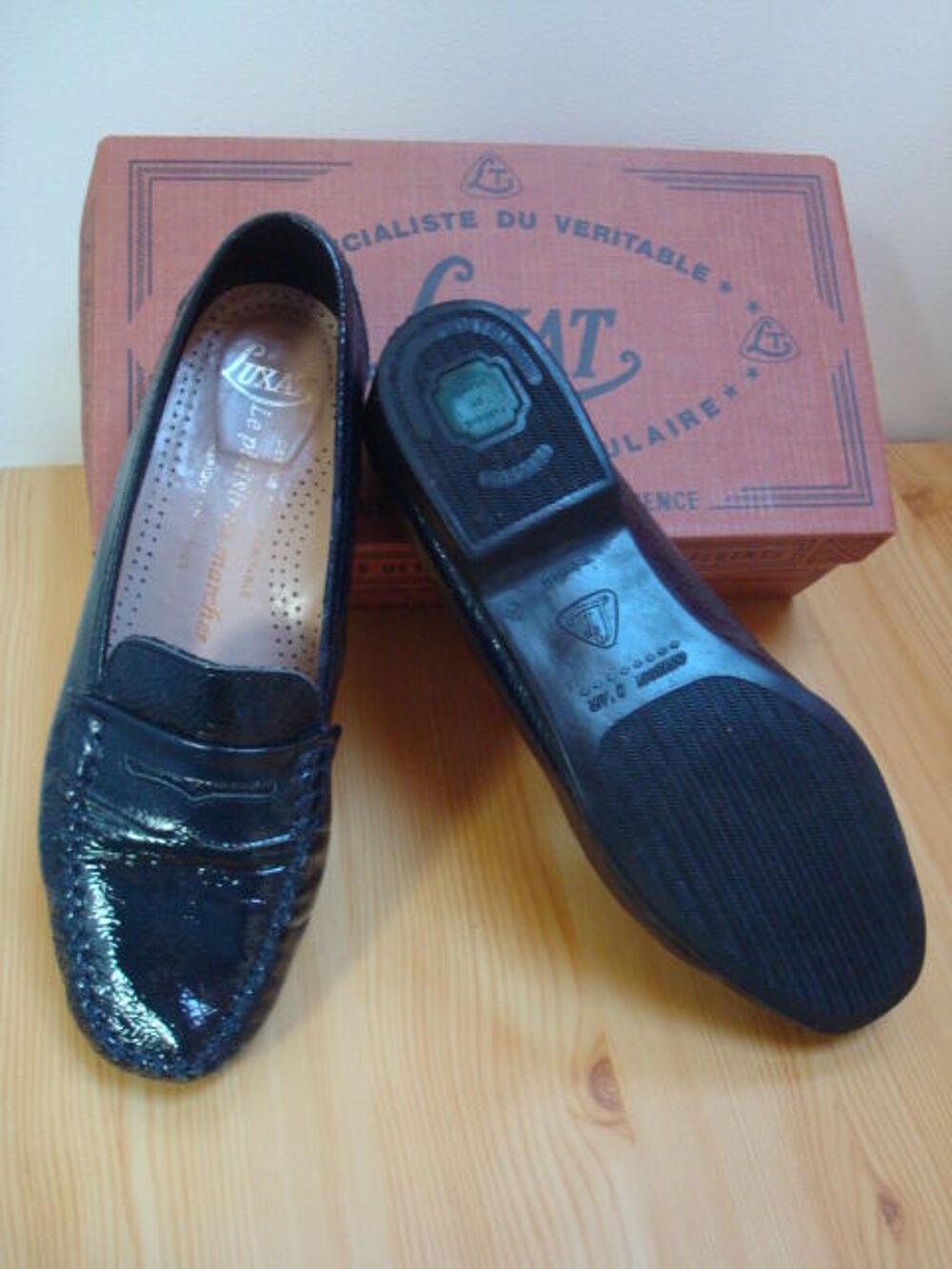 Mocassins "Luxa" cuir (doubl&eacute; cuir) Chaussures