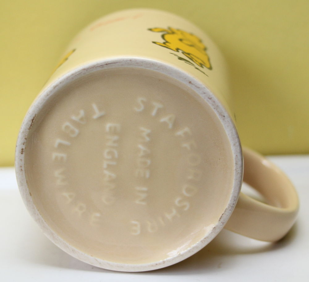 Tasse mug vintage 60 - 70 STAFFORDSHIRE POTTERIES ENGLAND X Cuisine