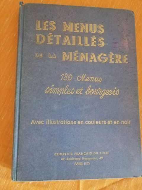 Livre de cuisine de 1949 ! 15 Maisons-Laffitte (78)