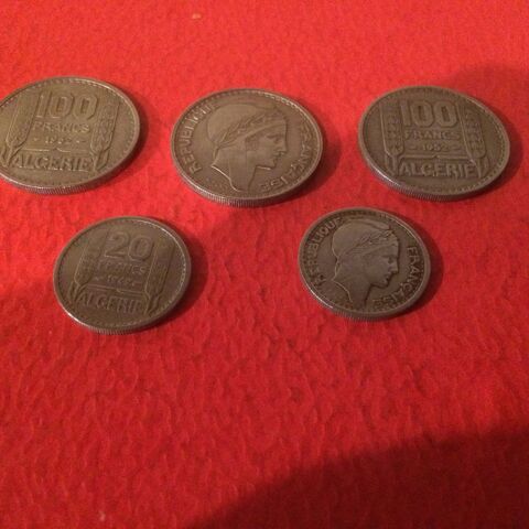 Lot 5 pieces 100 & 20F Alg�rie
20 Li�vin (62)