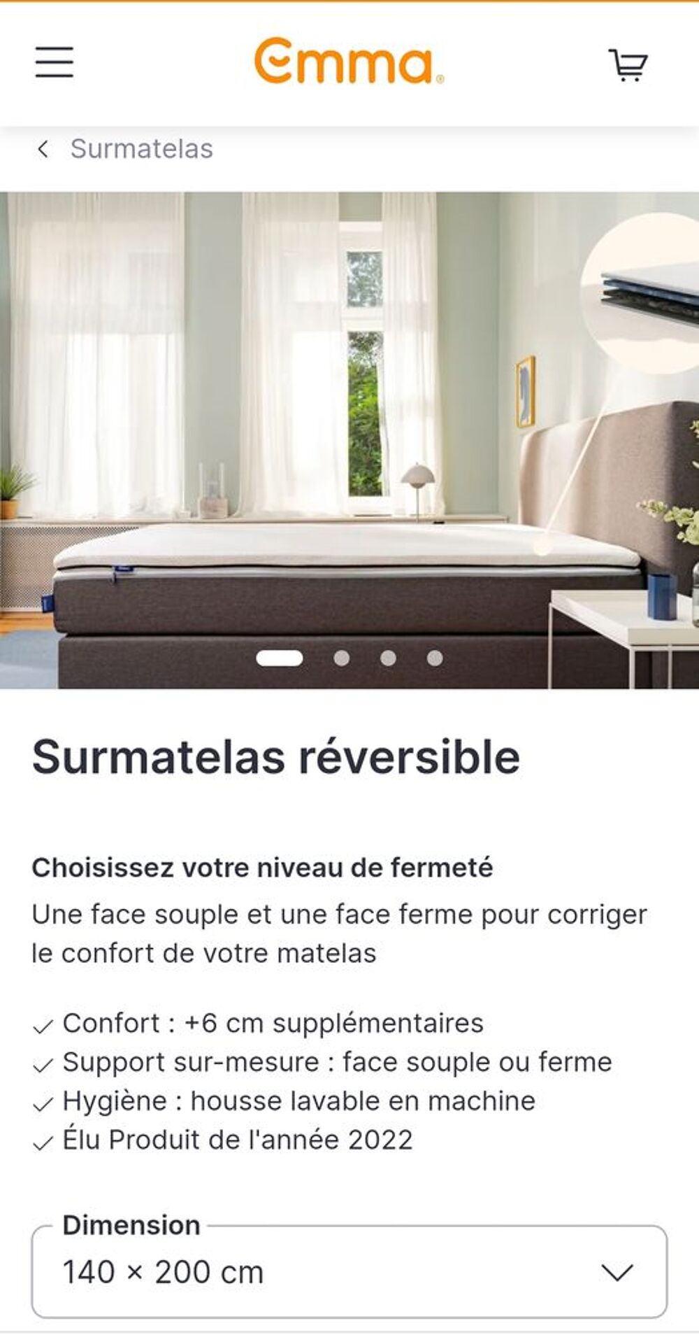 Surmatelas EMMA Meubles