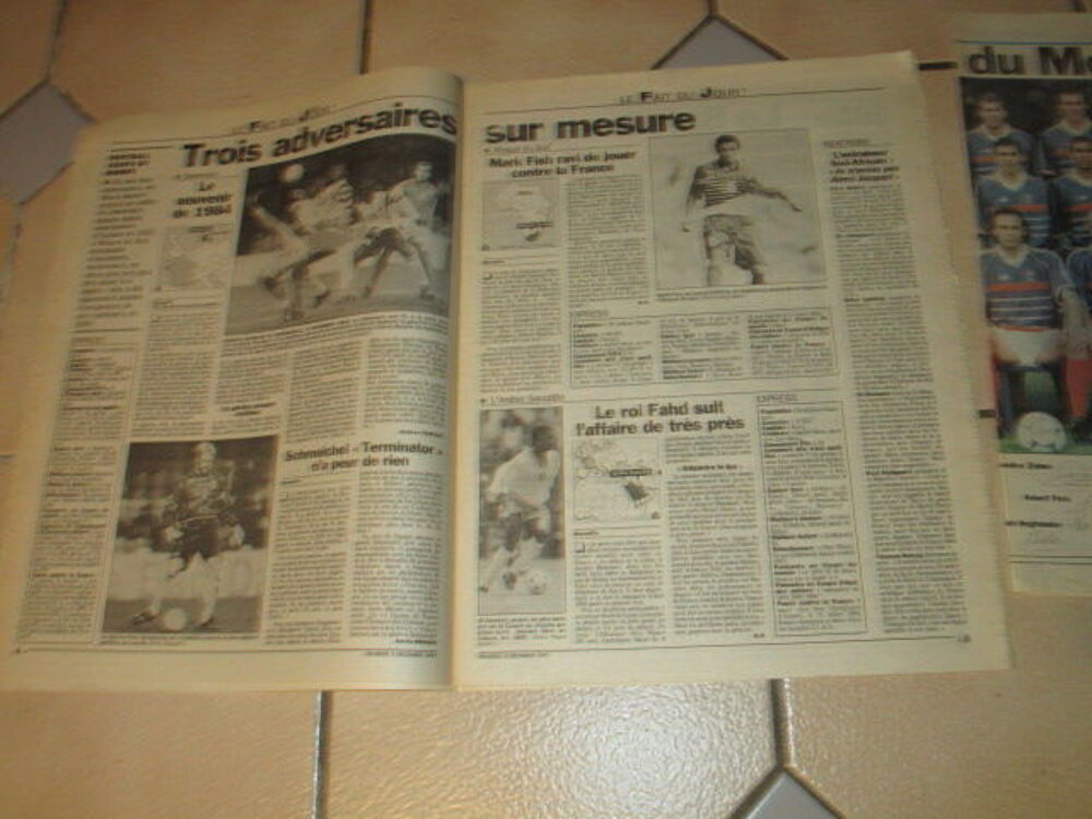 VIEUX JOURNAL PARISIEN COUPE DU MONDE 1998 TIRAGE GROUPE 