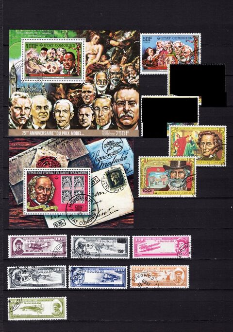 96 timbres d'AFRIQUE sur les PERSONNALITES 10 Les Églisottes-et-Chalaures (33)