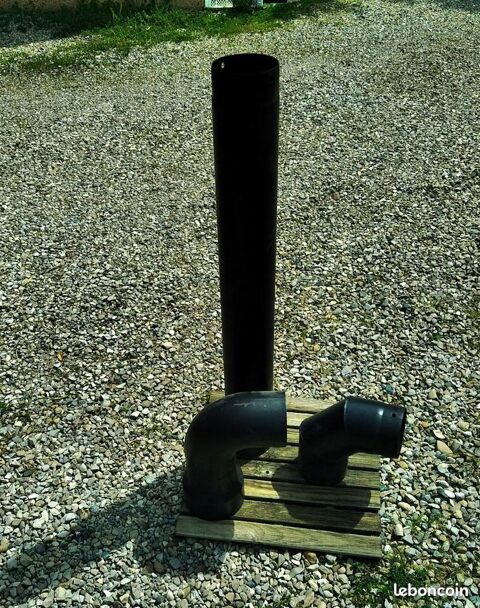 Tuyau + 2 coudes de marque Poujoulat pour po�le 30 Longechenal (38)