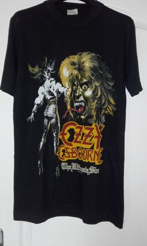 T-Shirt : Ozzy Osbourne The Ultimate Sin Tour 86 - Taille : 250 Angers (49)