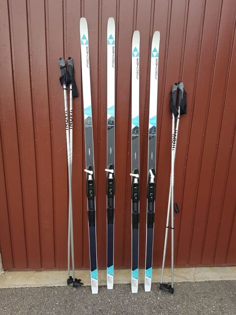 Skis de fond, bâtons et chaussures. 170 Gex (01)