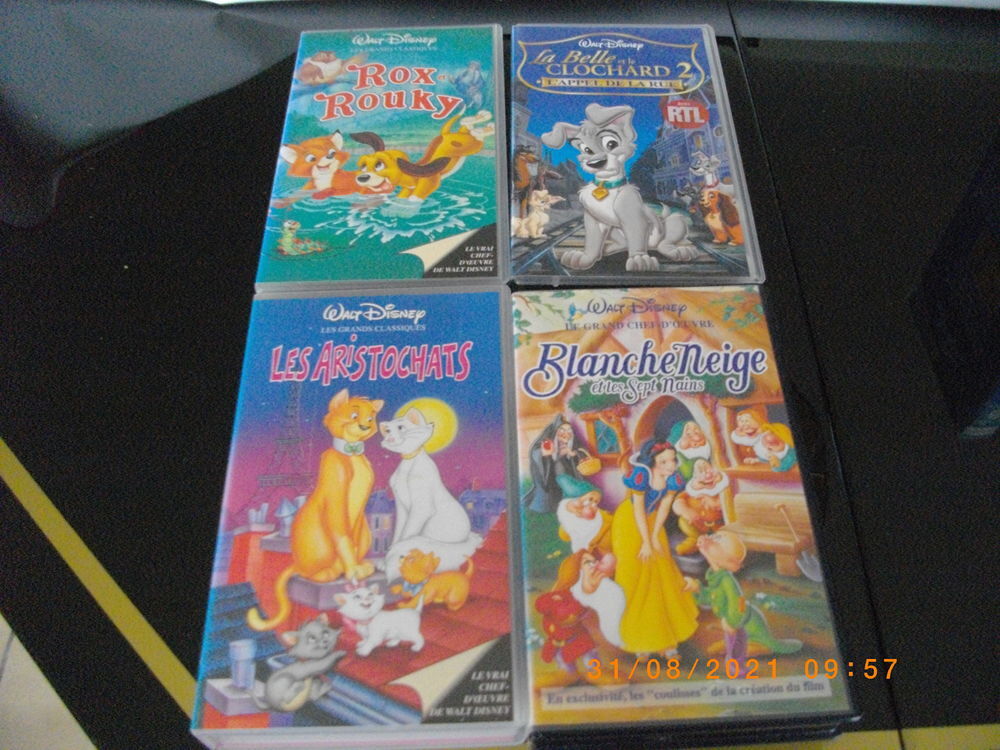 13 K7 VIDEO VHS DE DESSINS ANIMES - (5 EUROS LA K7 AU CHOIX) DVD et blu-ray