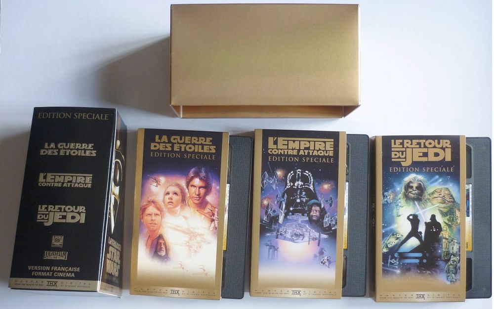 STAR WARS 3 VHS Trilogie 1997 + VHS I (1999) VHS II (2002) Photos/Video/TV