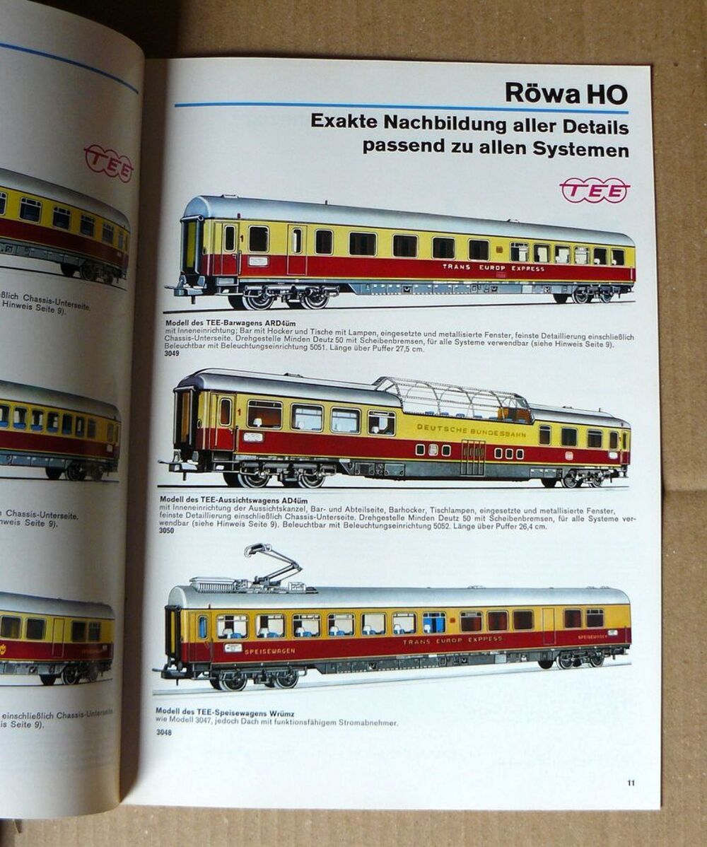 Catalogue R&ouml;wa 1970/71 - Novell-Eisenbahnen - HO + N Jeux / jouets