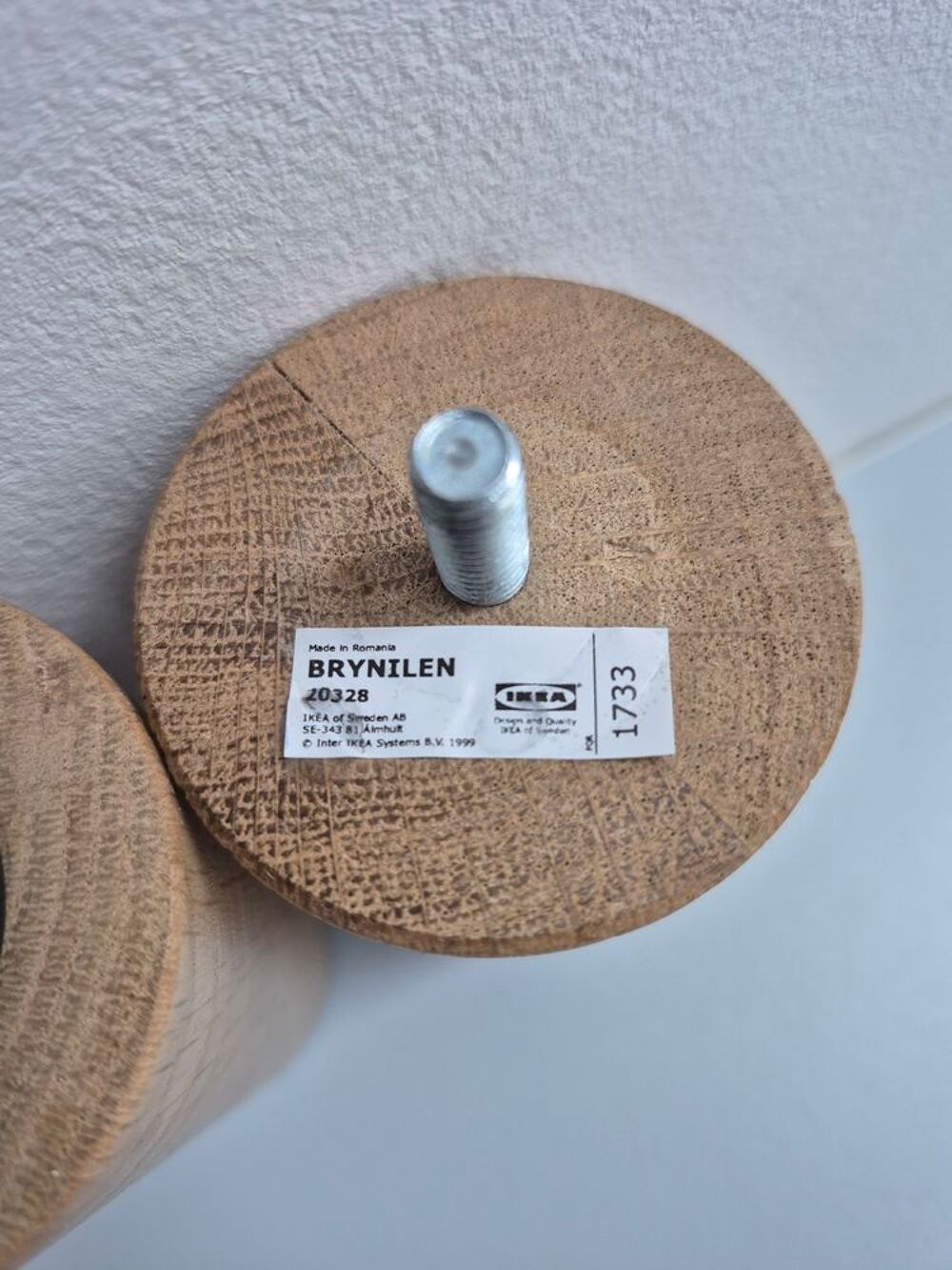 4 Pieds De Lit Brynilen IKEA Motif Ch&ecirc;ne Meubles