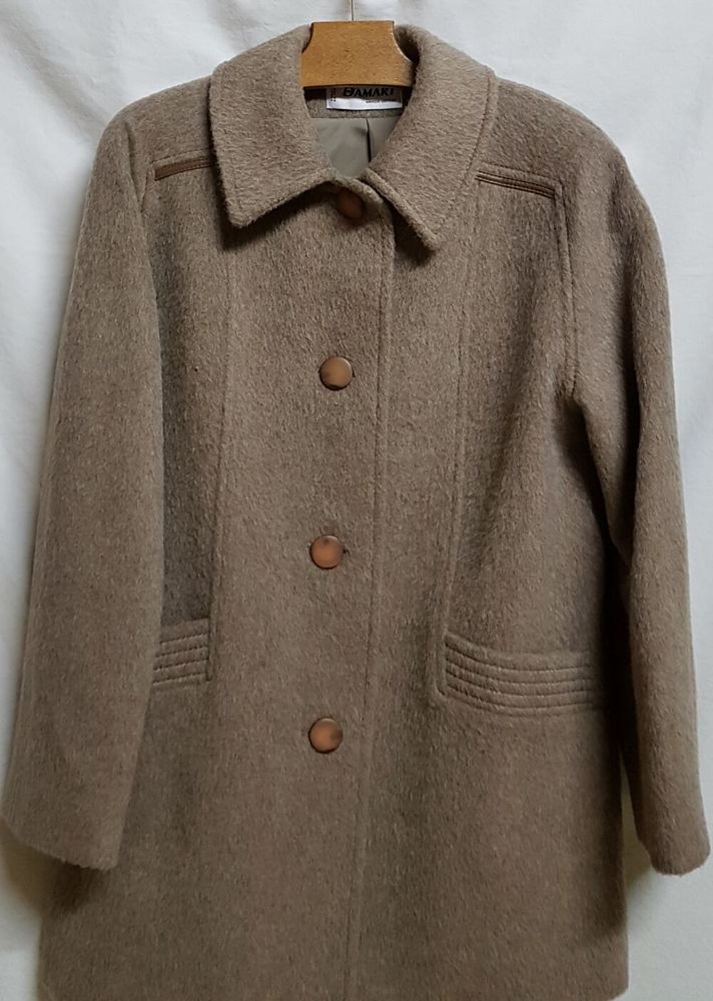 Manteau en laine Vtements