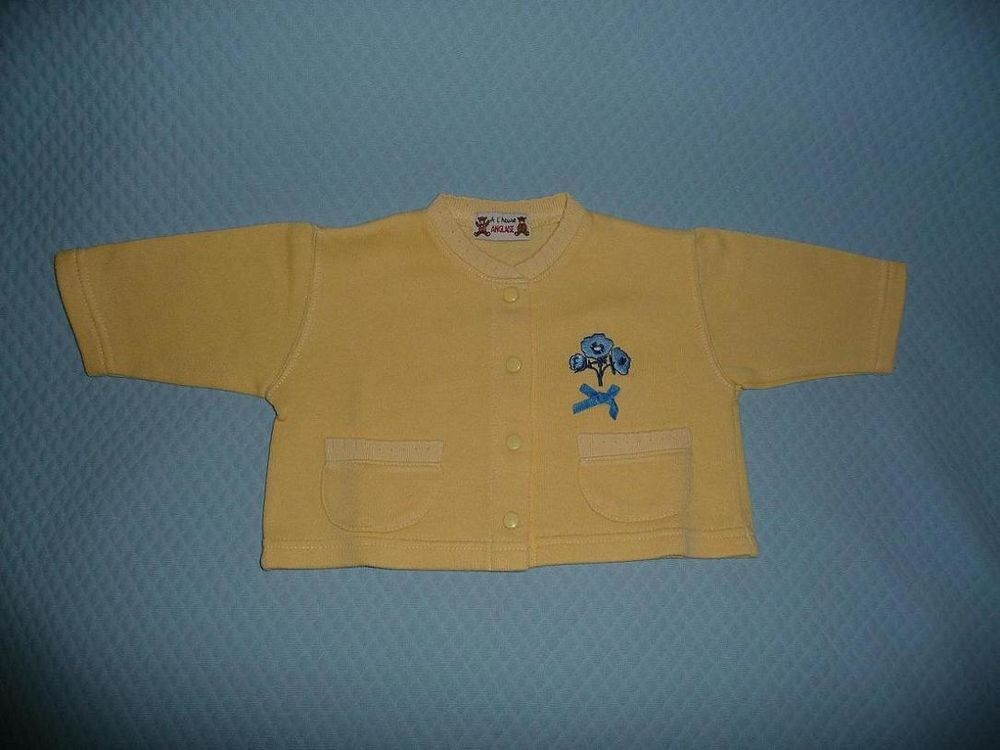 Gilet cardigan jaune 1 an Vêtements enfants