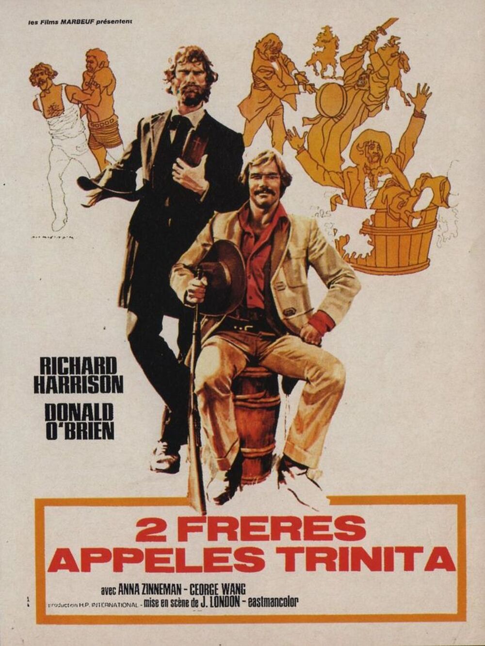 DEUX FRERES APPELES TRINITA avec richard harrison DVD et blu-ray