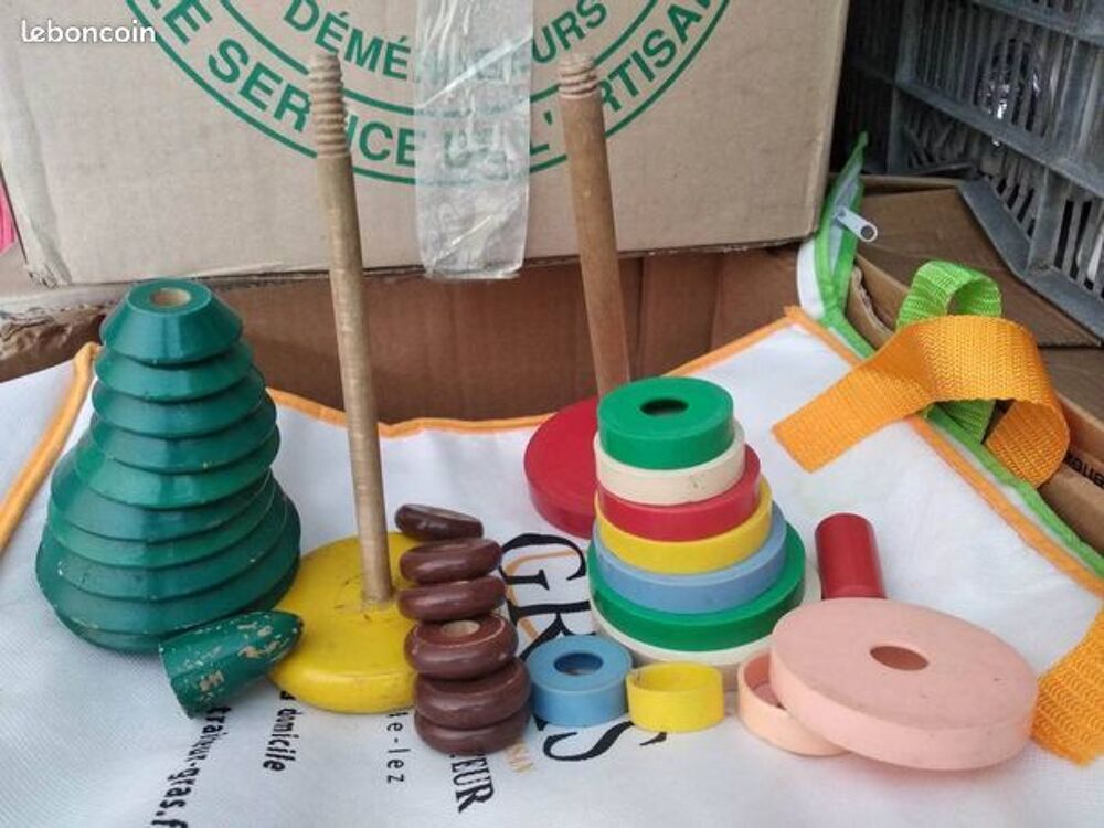 Jeu Construction Enfants Bois Ancien Jeux / jouets
