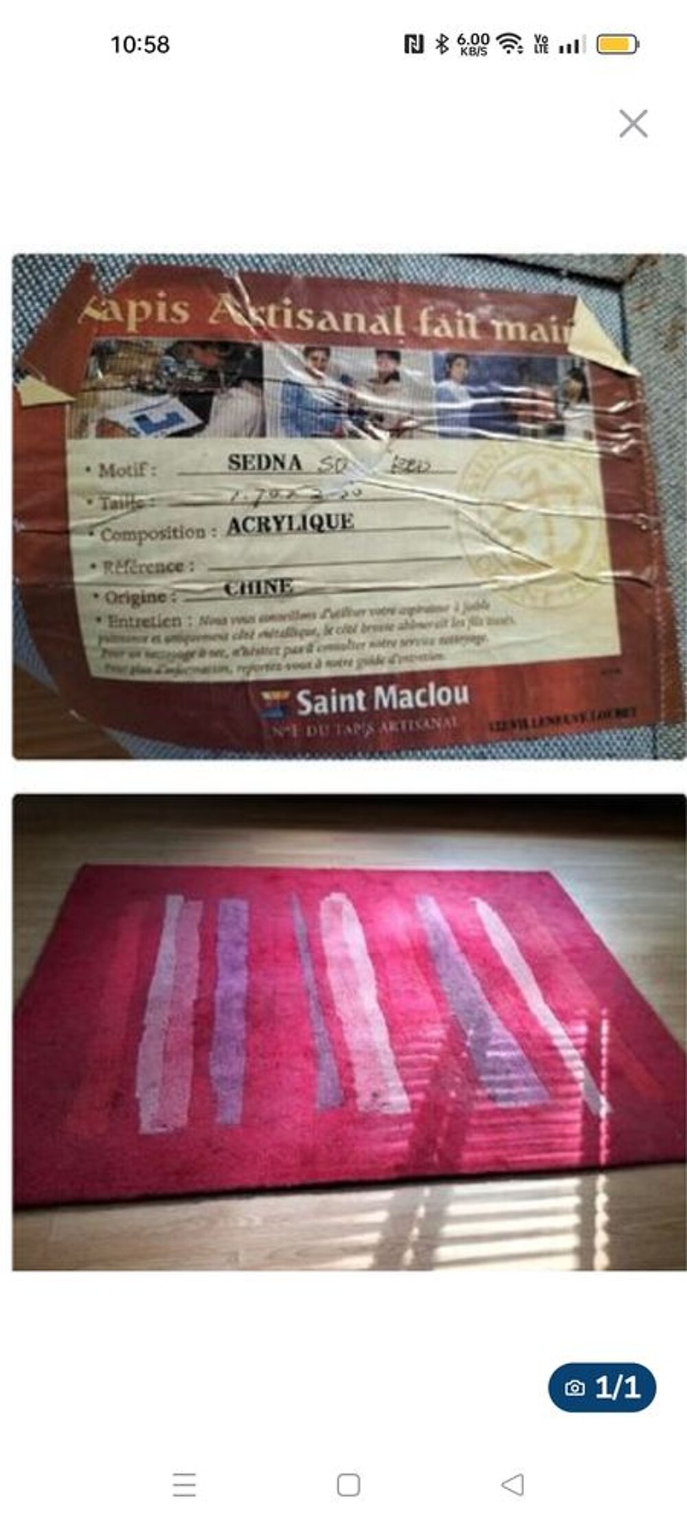 Grand tapis Dcoration