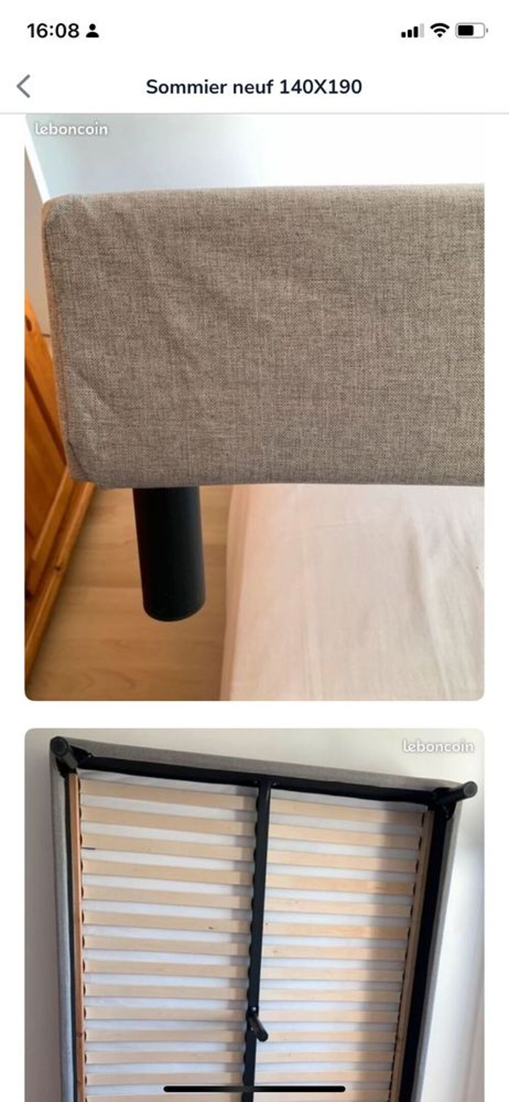 Sommier tapissier 140X190 neuf Meubles