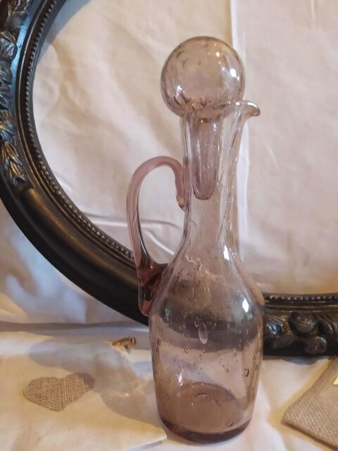 Carafe, Vase, Huilier, Vinaigrier - Verrerie de Biot 1960 49 Condal (71)