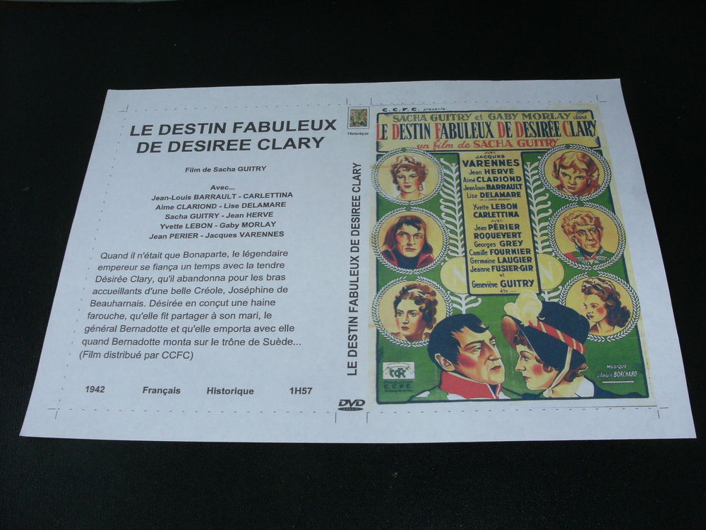 Film : " Le destin fabuleux de Desiree Clary " DVD et blu-ray