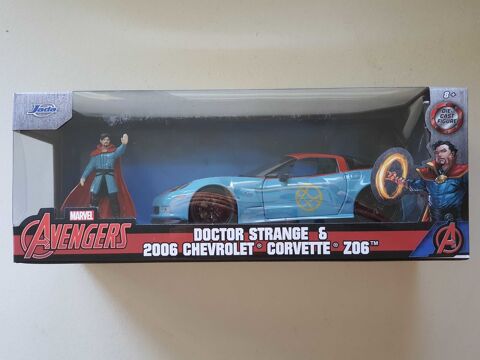 Doctor Strange et Chevrolet Corvette Z06 2006. Marvel Avengers Series. Jada Toys 1/24. 29 Saint-Valrien (89)