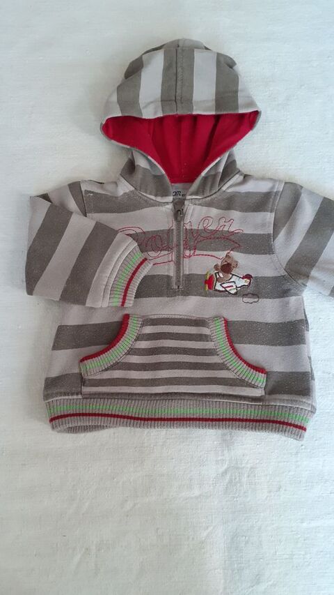 Sweat � capuche gar�on 12 mois 3 Grisolles (82)