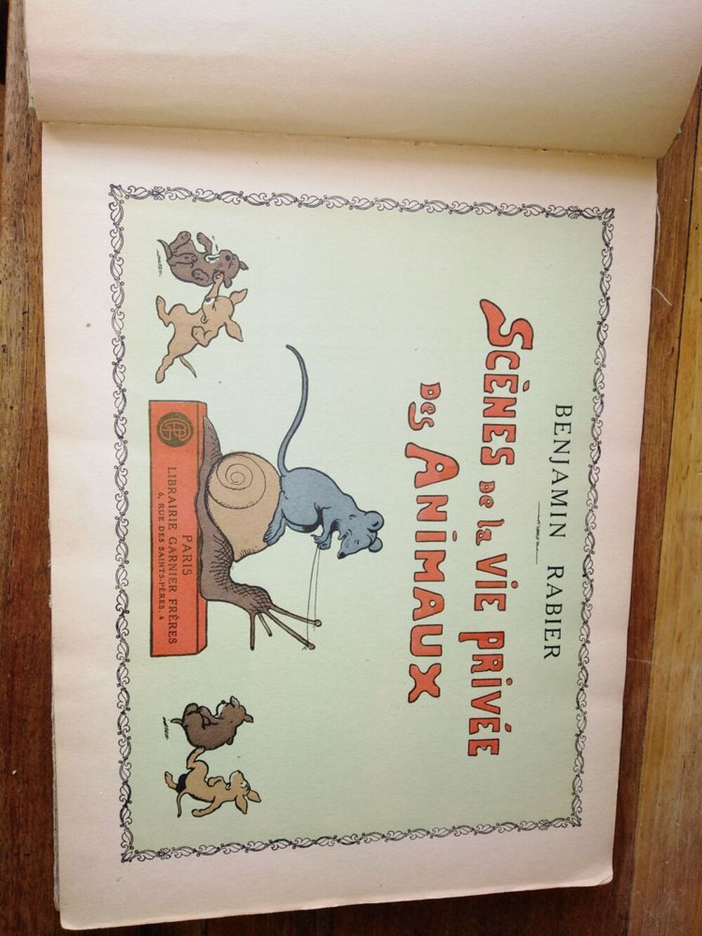 Sc&egrave;nes de la vie priv&eacute;e des animaux Benjamin Rabier 1923 Livres et BD