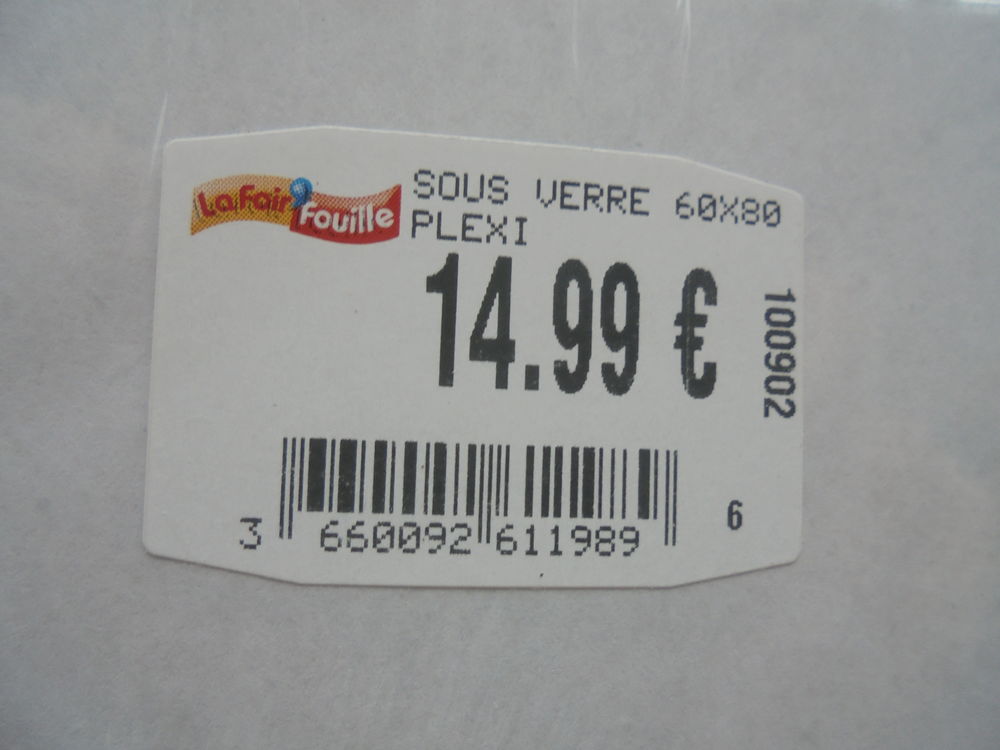 Sous verre pour photos affiches etc Photos/Video/TV