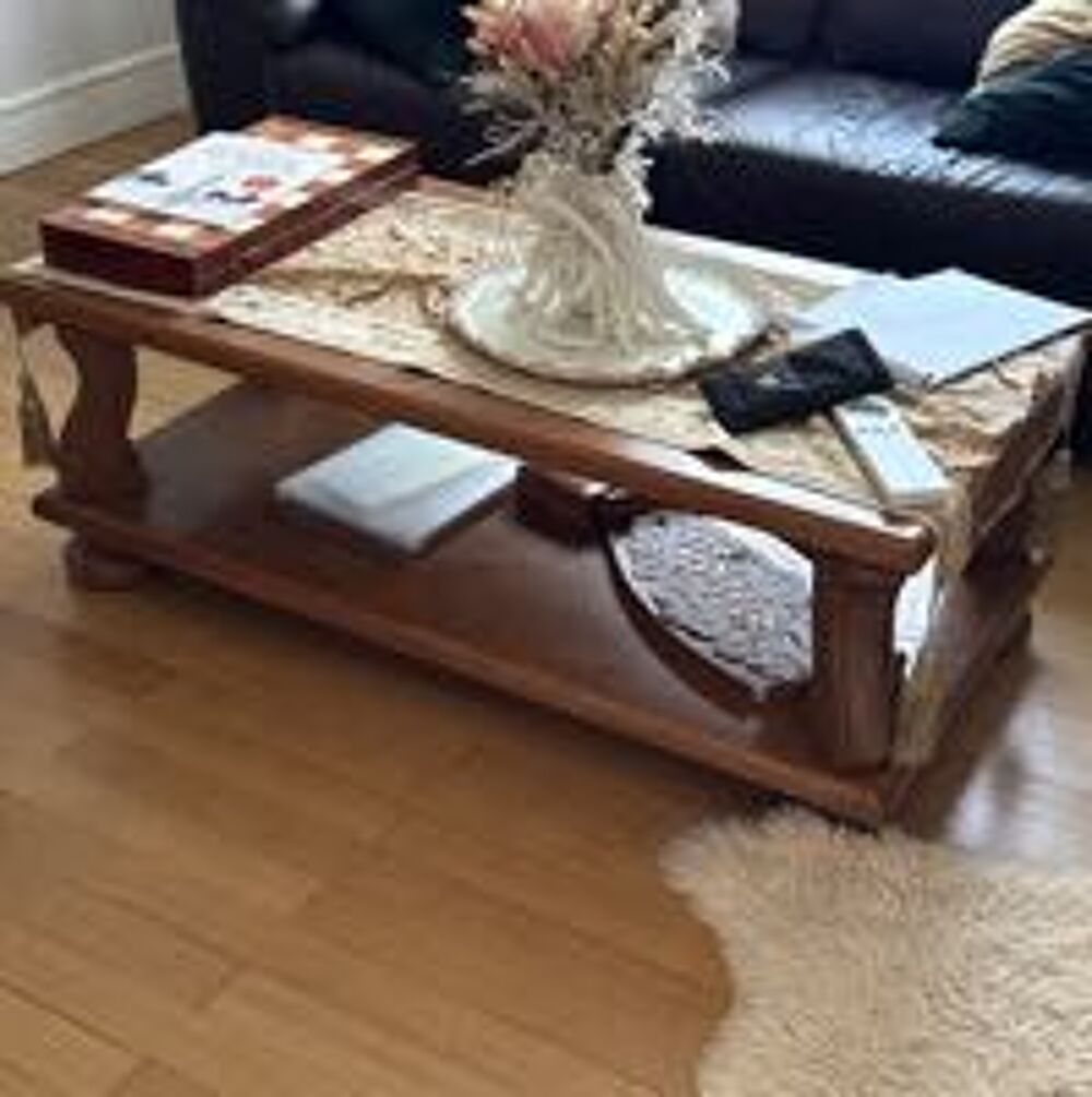 table basse en bois massif Meubles