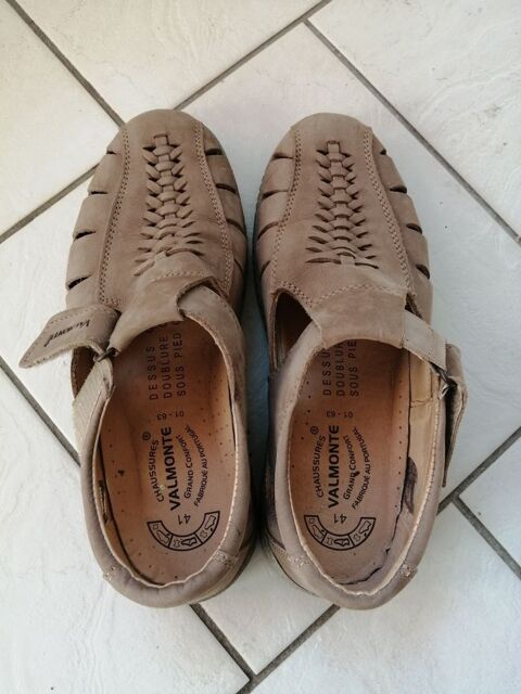SANDALES HOMME 41 VALMONTE CONFORT TOUT CUIR 10 Chieulles (57)
