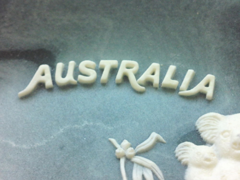 Coupelle d&eacute;corative en marbre Marlestone d'Australie 