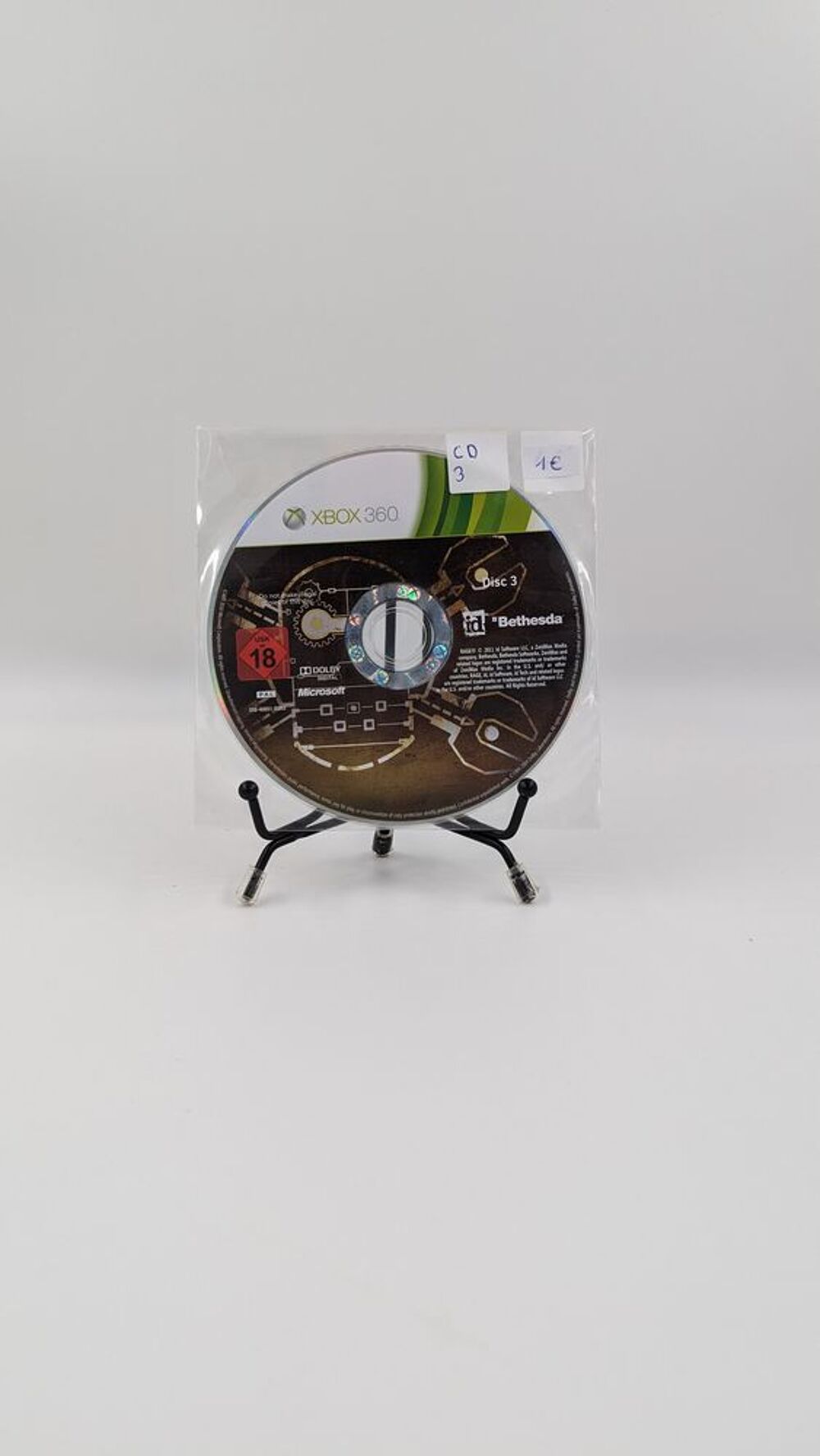 Jeu Xbox 360 Rage en loose (CD3 uniquement) Consoles et jeux vidéos