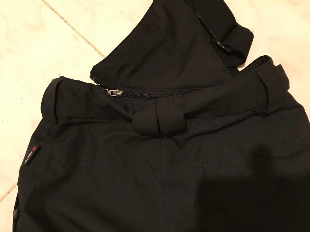 SALOPETTE DE SKI ETIREL Taille 10/12 ans 152 cm NOIRE Sports