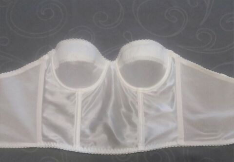 Soutien gorge bustier ivoire Antin�a vintage T 80 - 85 B 14 Domart-en-Ponthieu (80)