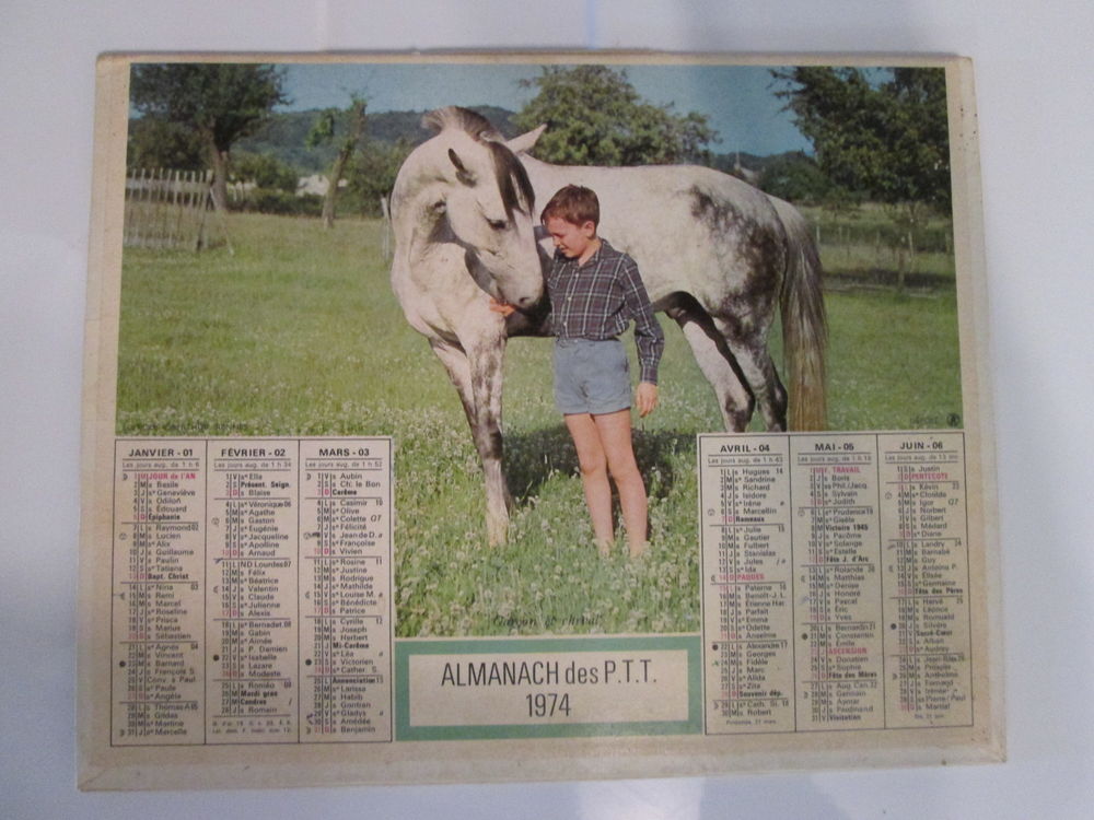 Almanach Des Ptt - Calendrier La Poste - 1974 ? Allier 