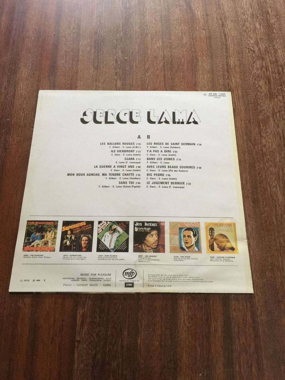 Vinyle 33 tours Serge Lama &quot; Ils viendront &quot; CD et vinyles